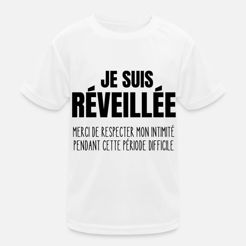 je suis réveillée T-shirt sport Enfant