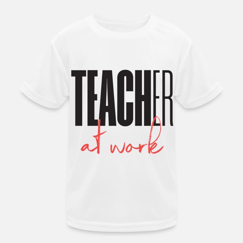 Enseignant au travail T-shirt sport Enfant