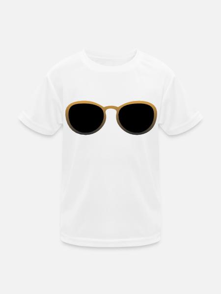 Sonnenbrille 2509 B gold - Kinder Funktions-T-Shirt - Weiß - Vorne