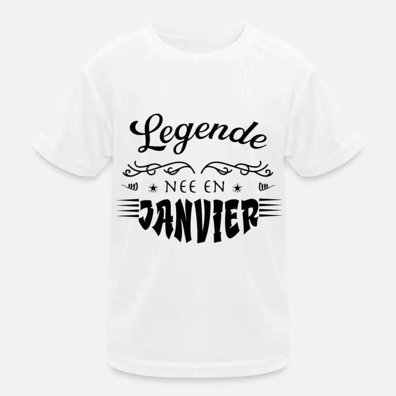 legende nee en janvier T-shirt sport Enfant