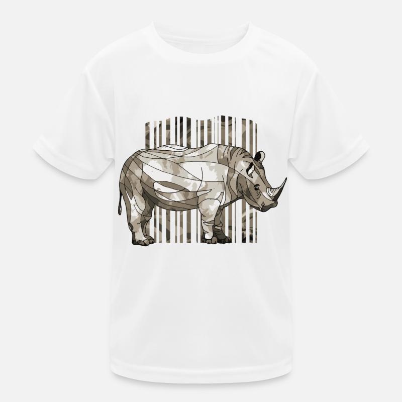 Nashorn Kinder Funktions-T-Shirt