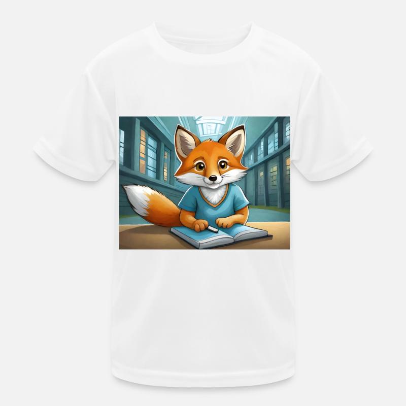 mignon petit renard démoniaque de la vie quotidienne – c’est la lecture T-shirt sport Enfant