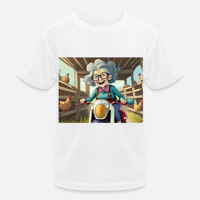 comptines allemandes illustrées bande dessinée grand-mère T-shirt sport Enfant