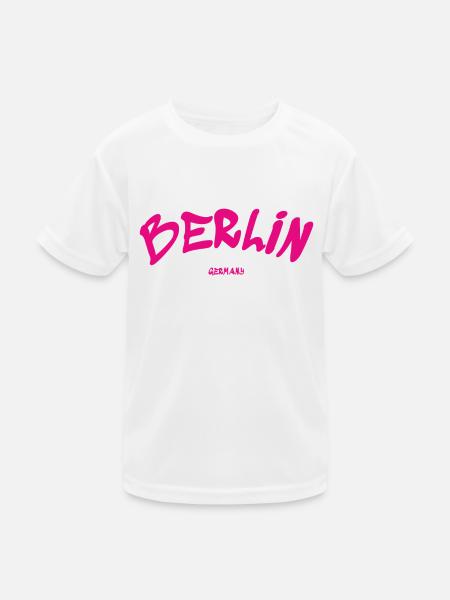 Berlin - Germany - Germany - Brandenburg Gate - Kids Functional T-Shirt - white - Front