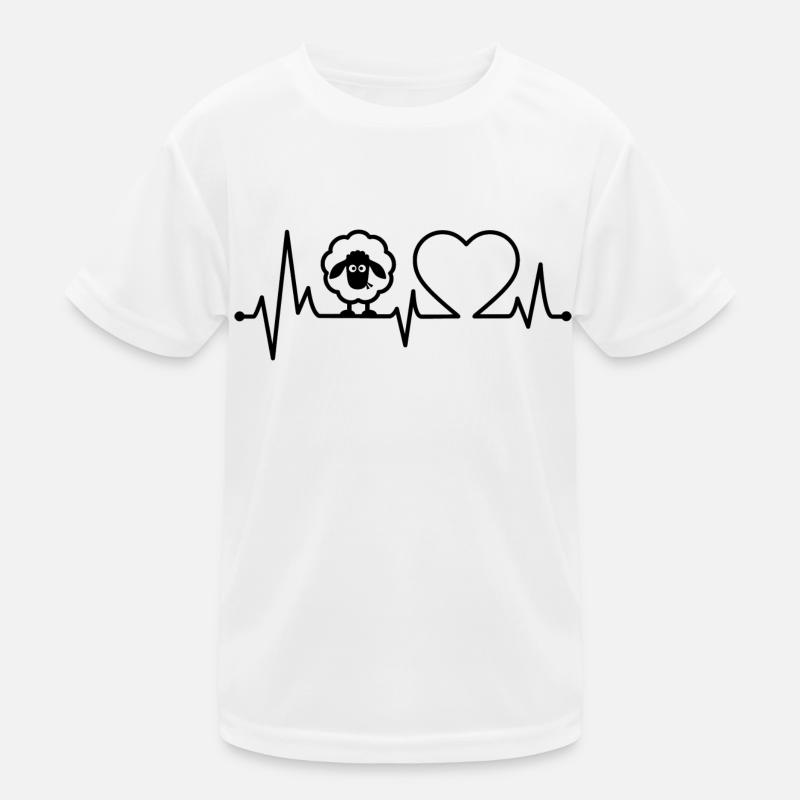 Sheep heartbeat Kids Functional T-Shirt