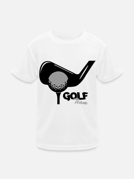Golf Team - Kids Functional T-Shirt - white - Front