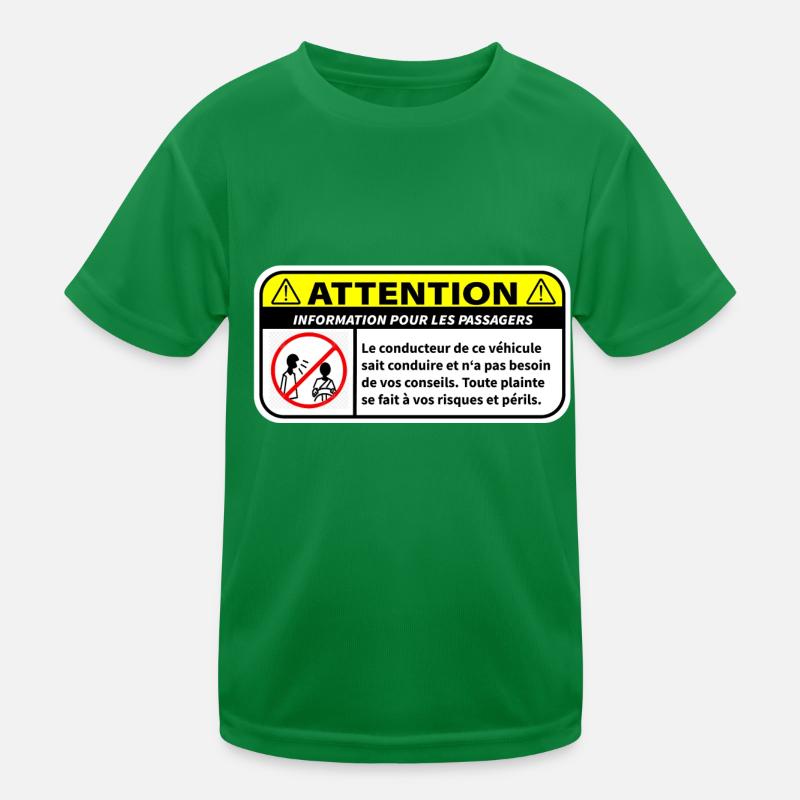 Information for passengers Kids Functional T-Shirt