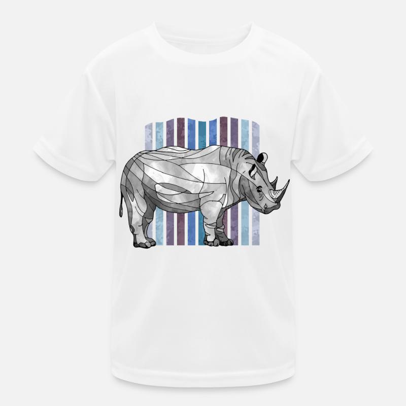 Nashorn Kinder Funktions-T-Shirt