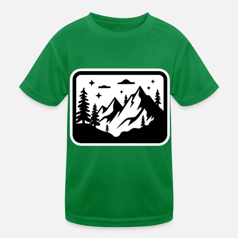 Berg Schwarz Kids Functional T-Shirt