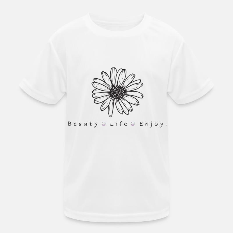 Beauté. Vie. Jouir. T-shirt sport Enfant
