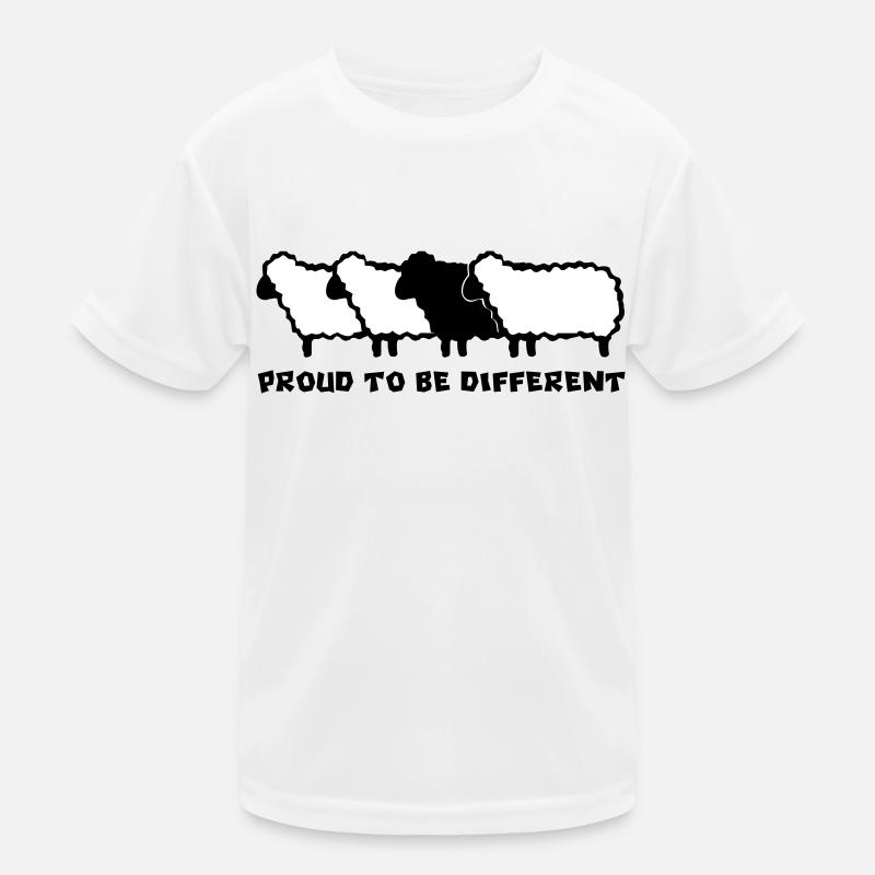 DIFFERENT SHEEP 2 - 2C - Kids Functional T-Shirt - white
