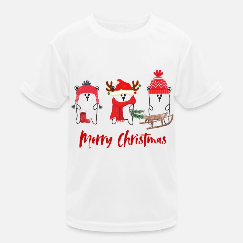 Merry Christmas Kinder Funktions-T-Shirt
