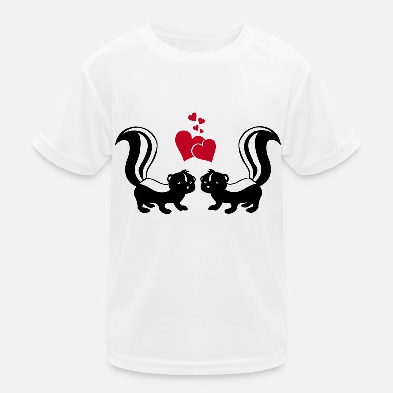 Skunks in Love Kids Functional T-Shirt