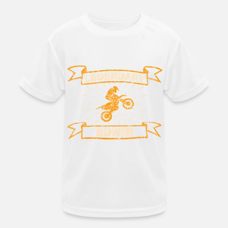 Edwin als Motorrad Kinder Funktions-T-Shirt