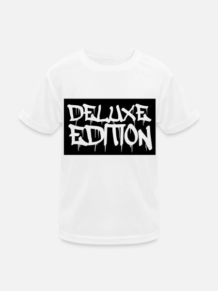Deluxe Edition - Kinder Funktions-T-Shirt - Weiß - Vorne