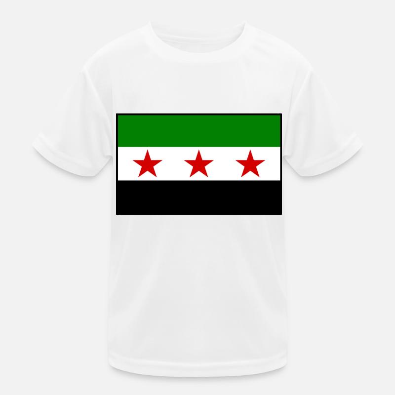Syria Flag Kids Functional T-Shirt