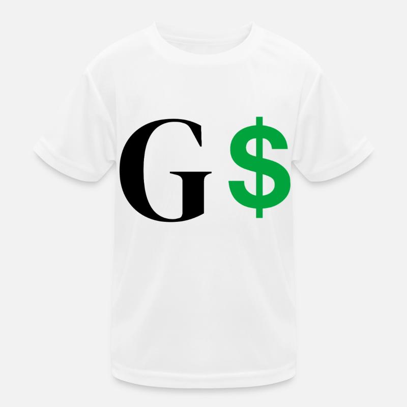 Letter g dollar Kids Functional T-Shirt