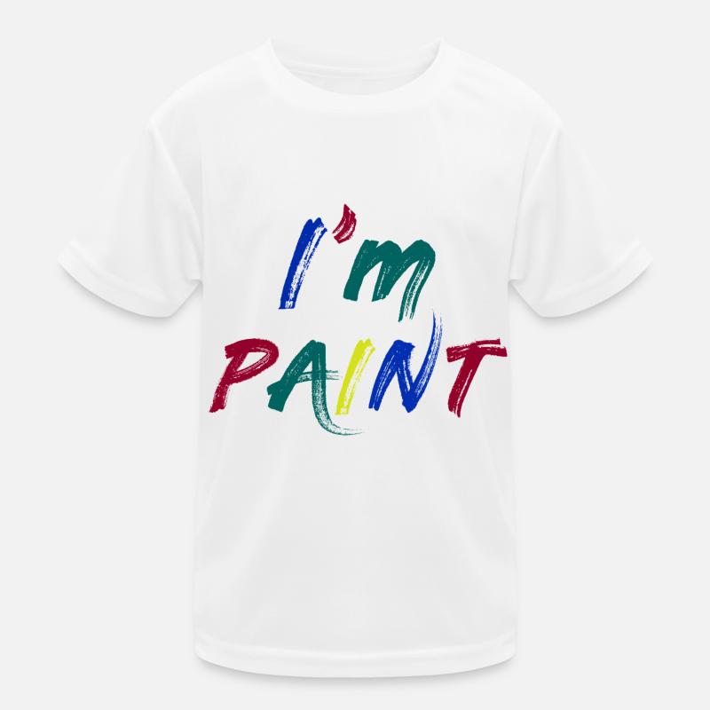 I'M PAINT - I Love to Finger Paint – Finger Paints Kids Functional T-Shirt