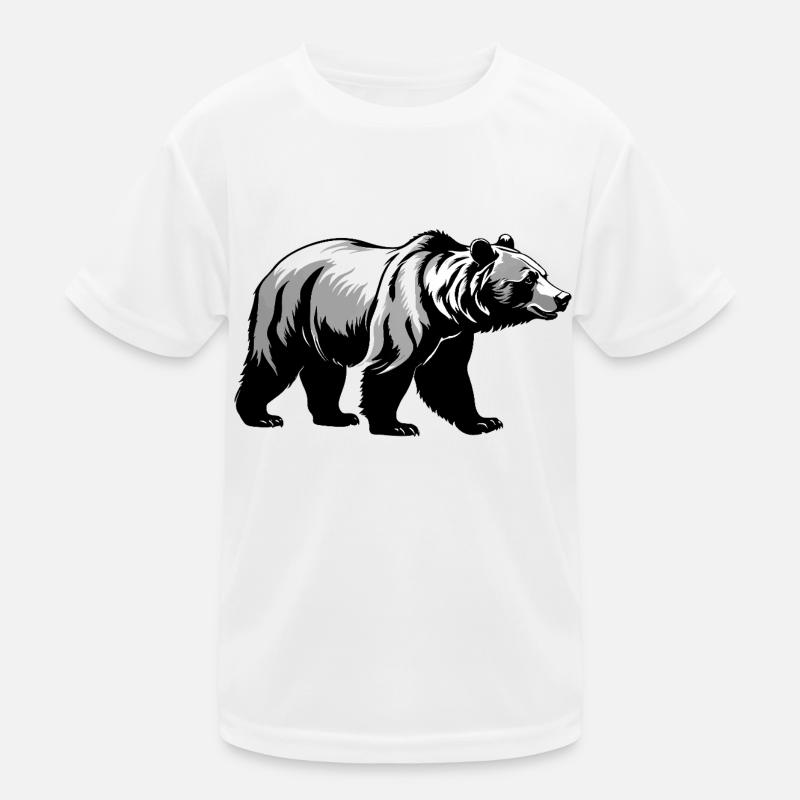 Bär - Cute Animal Sticker Kinder Funktions-T-Shirt