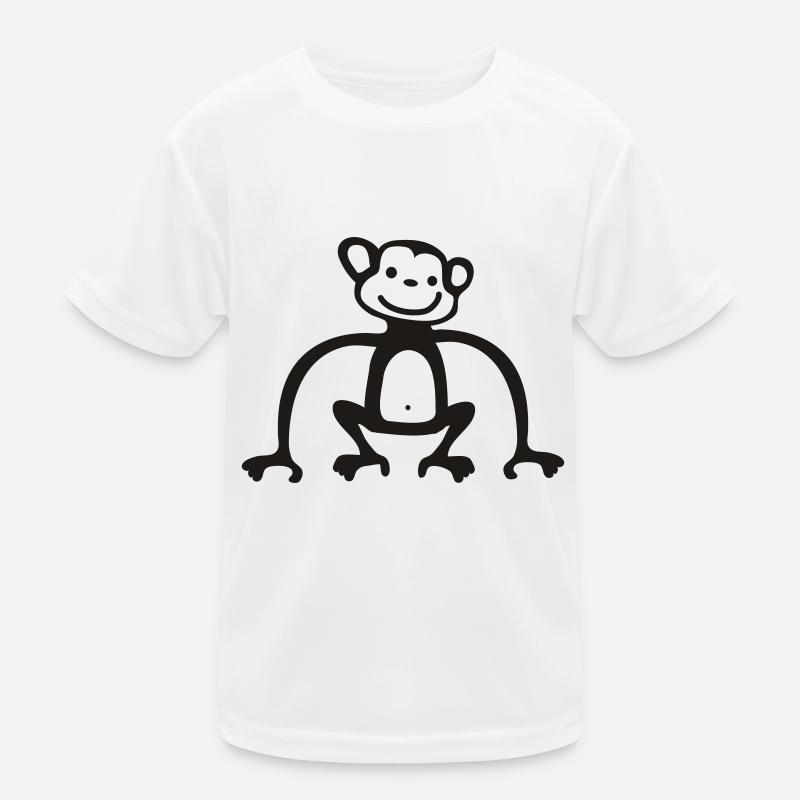 Monkeys - Kids Functional T-Shirt - white
