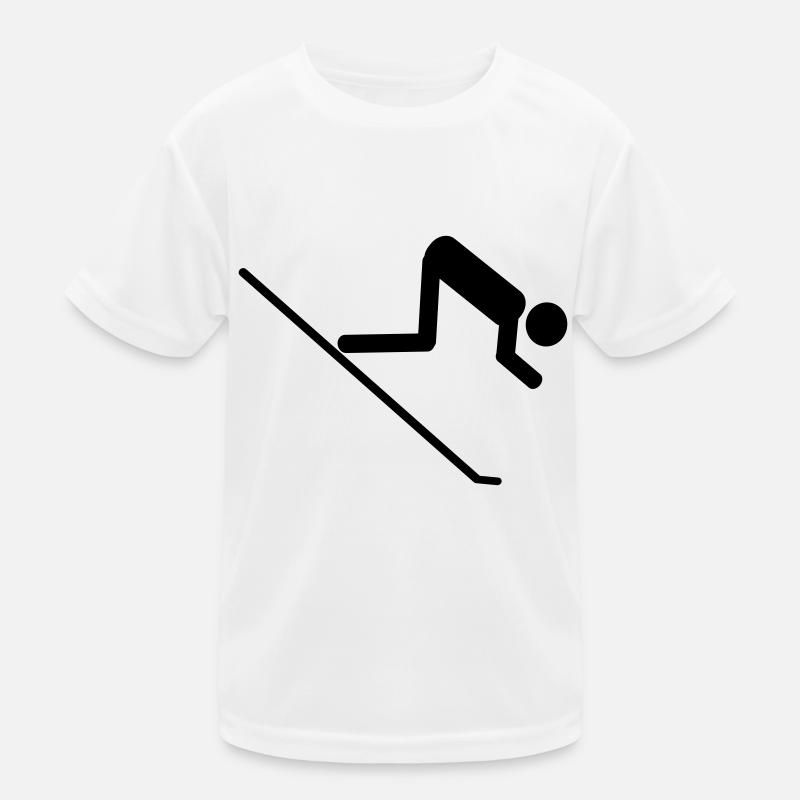 ski Kinder Funktions-T-Shirt