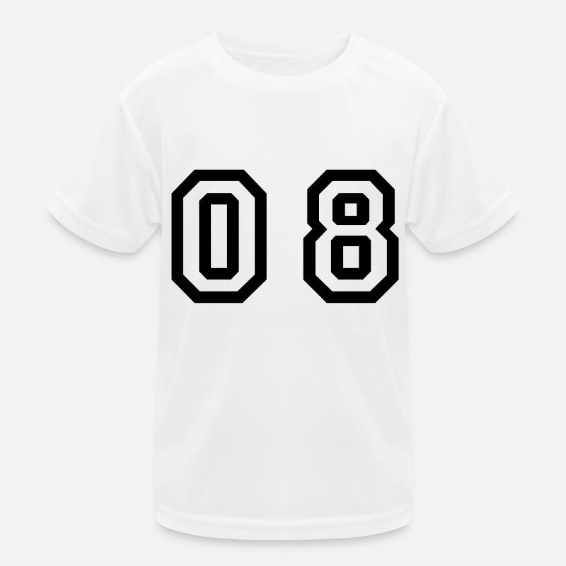 number - 08 - zero eight Kids Functional T-Shirt