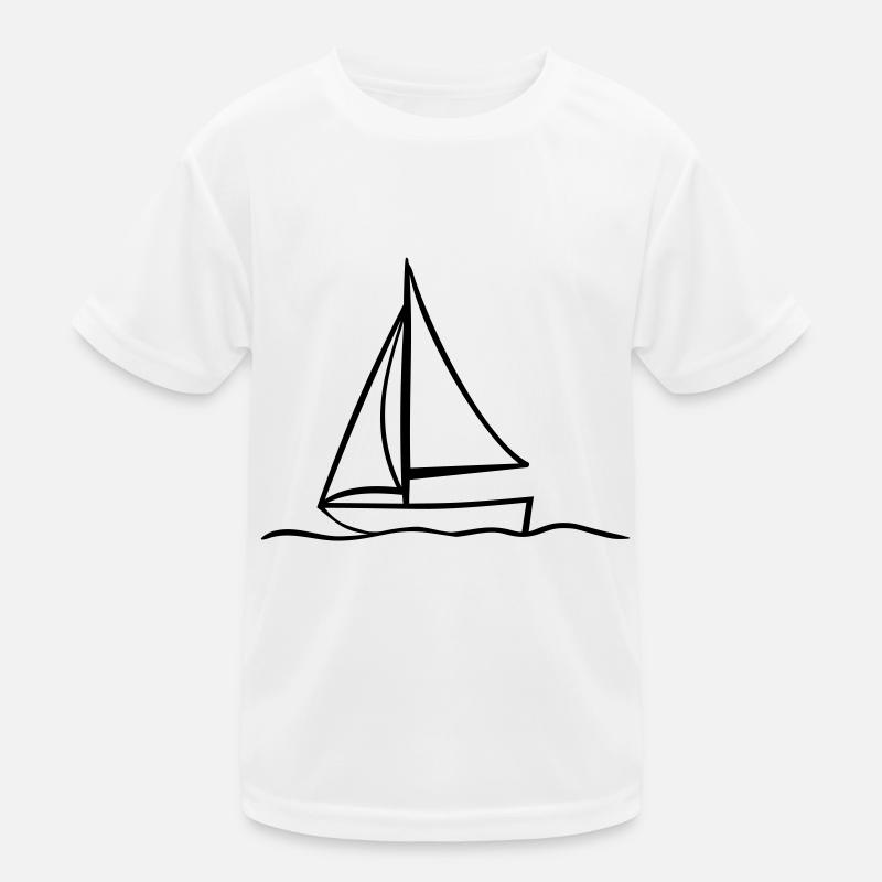 Sailing ship Kids Functional T-Shirt