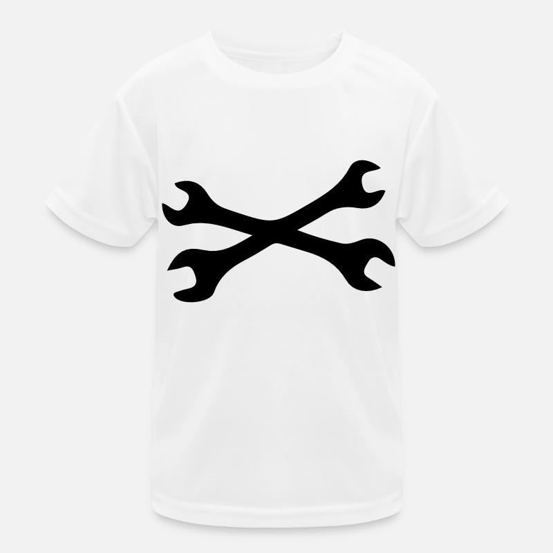 Schraubenschlüssel Kinder Funktions-T-Shirt