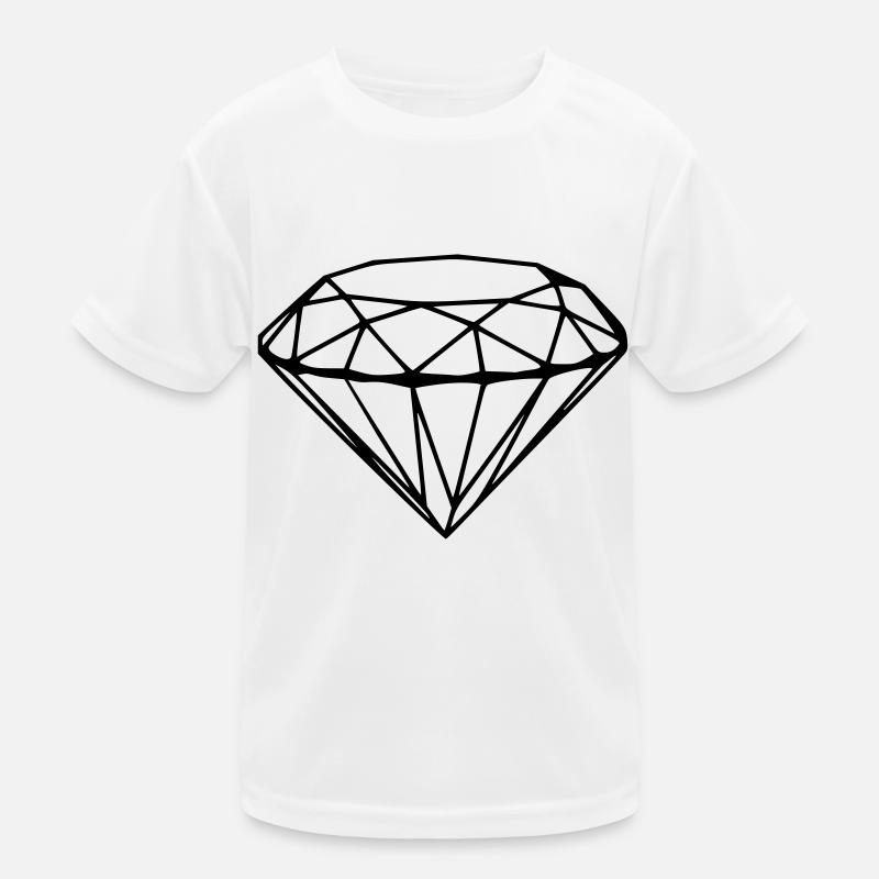 Diamant Kinder Funktions-T-Shirt