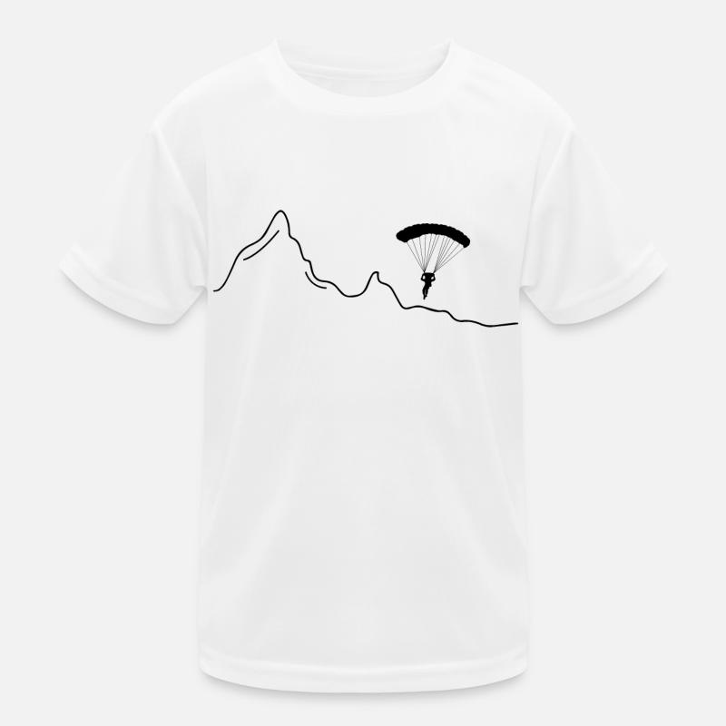 Paragliding extreme sport paraglider Kids Functional T-Shirt