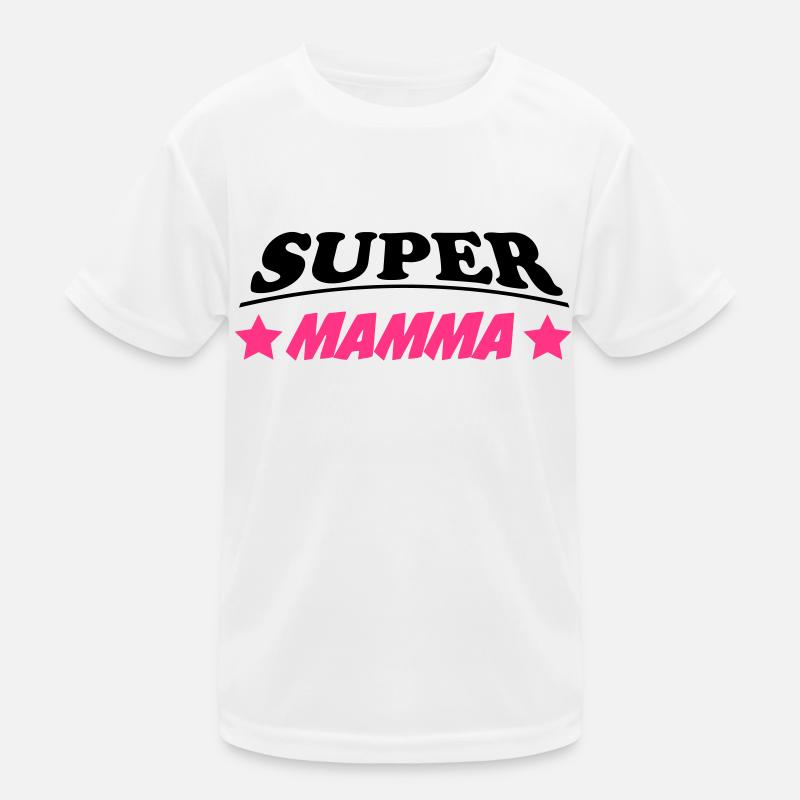 Super mamma 111 Kinder Funktions-T-Shirt