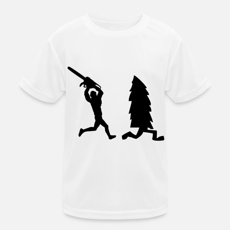 holzfäller Kinder Funktions-T-Shirt