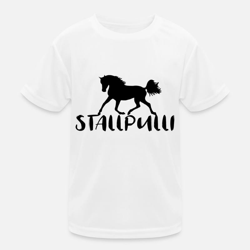 Stallpulli Pferd Reiten Reitstall Reiterhof Stall Kinder Funktions-T-Shirt
