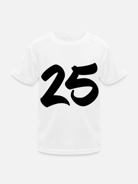 25 - Kids Functional T-Shirt - white - Front