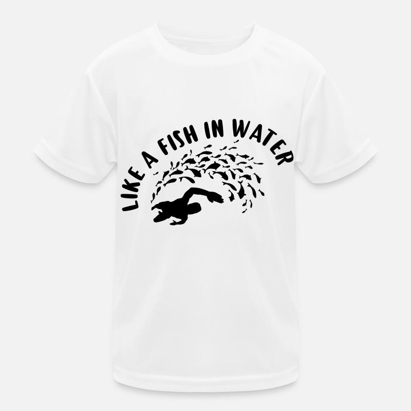 Like a fish in the water! Kids Functional T-Shirt