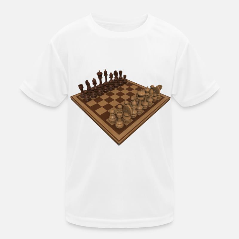 Chessboard 3D Chess Player Gift Kids Functional T-Shirt
