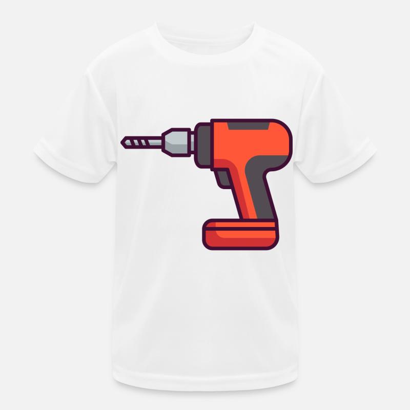Electric Drill Kids Functional T-Shirt