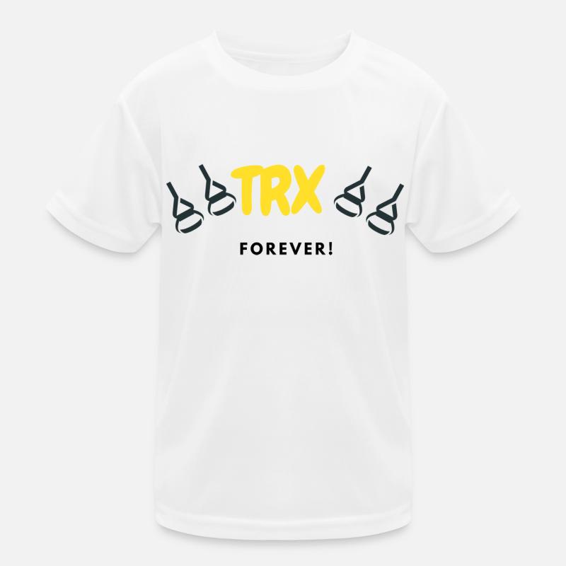 TRX Forever Geschenk Geschnkidee Training Maschine Kinder Funktions-T-Shirt