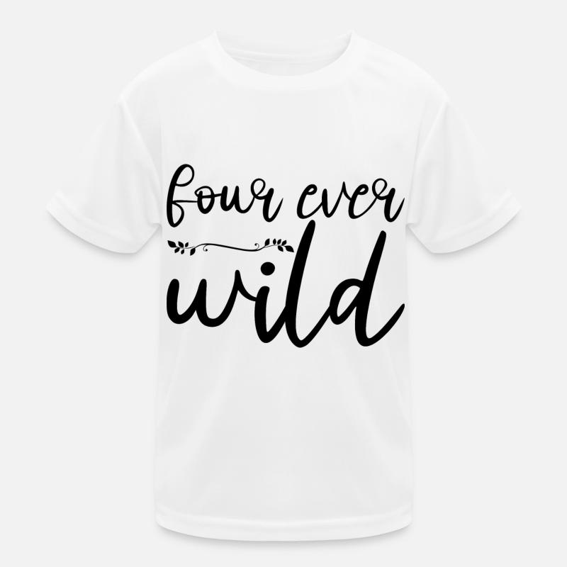 Four Ever Wild 12 Kinder Funktions-T-Shirt
