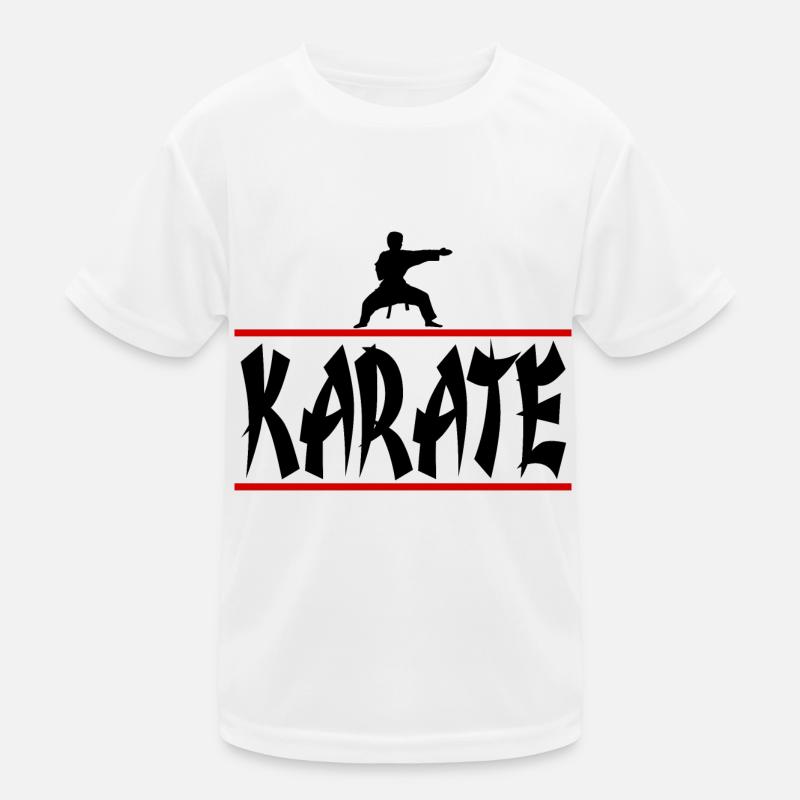 Karate rot Kinder Funktions-T-Shirt