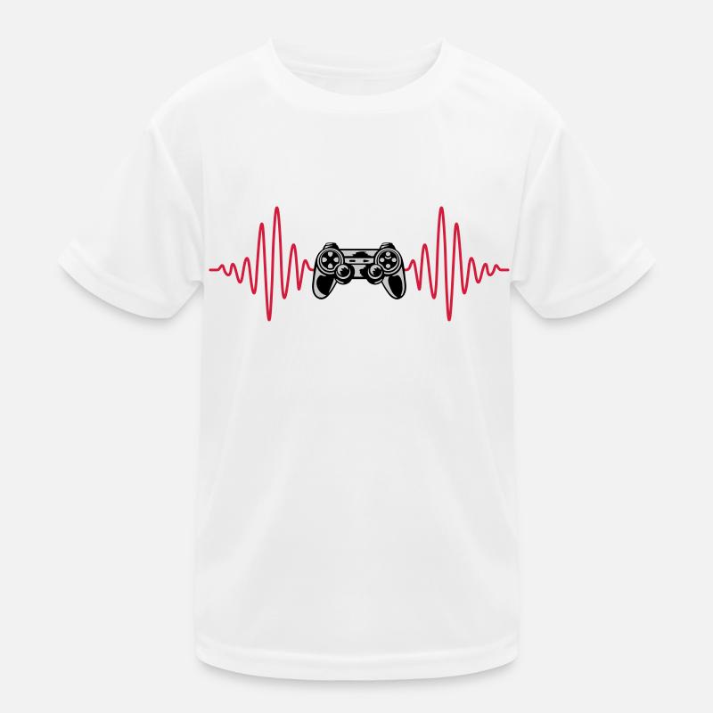 Puls Konsole Retro Controller Kinder Funktions-T-Shirt