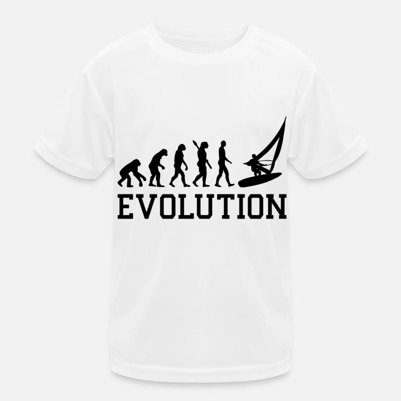 Evolution Graphic Sailboat Captain Sailing Sea Boa Kinder Funktions-T-Shirt