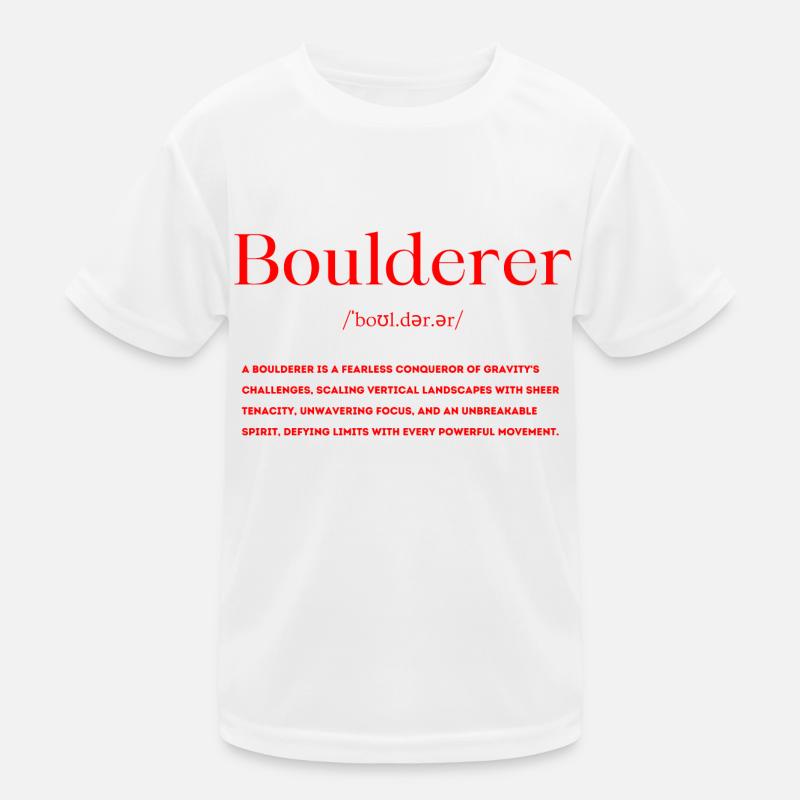 Boulderer Definition Kids Functional T-Shirt