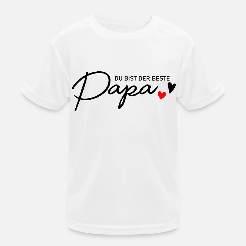 Bester Papa Kinder Funktions-T-Shirt