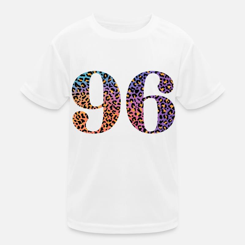 96. Geburtstag Leopard Kinder Funktions-T-Shirt