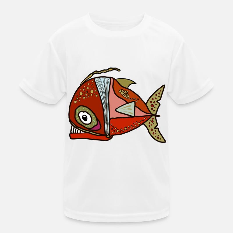 Fisch Kinder Funktions-T-Shirt