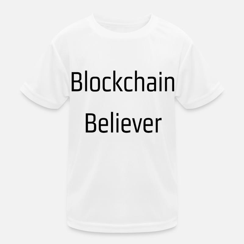 Blockchain believer Kids Functional T-Shirt