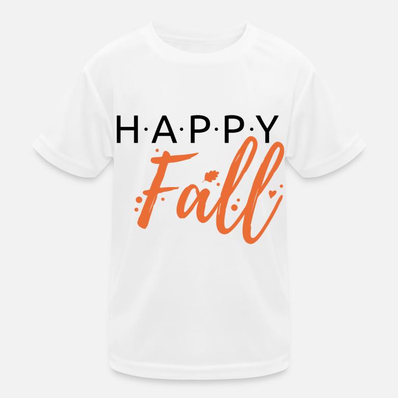 Happy Fall – Lettrage T-shirt sport Enfant