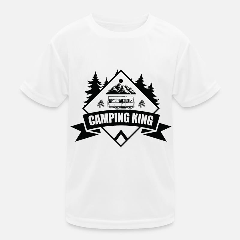 Camping Wohnmobil Wohnwagen Abenteuer Kinder Funktions-T-Shirt