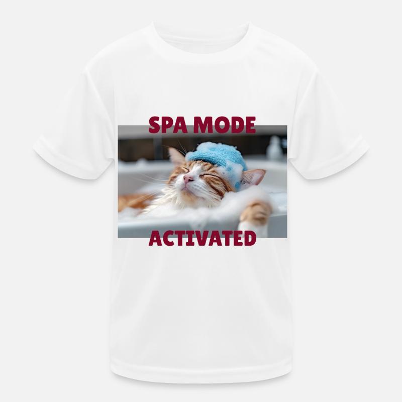 Mode spa chat T-shirt sport Enfant